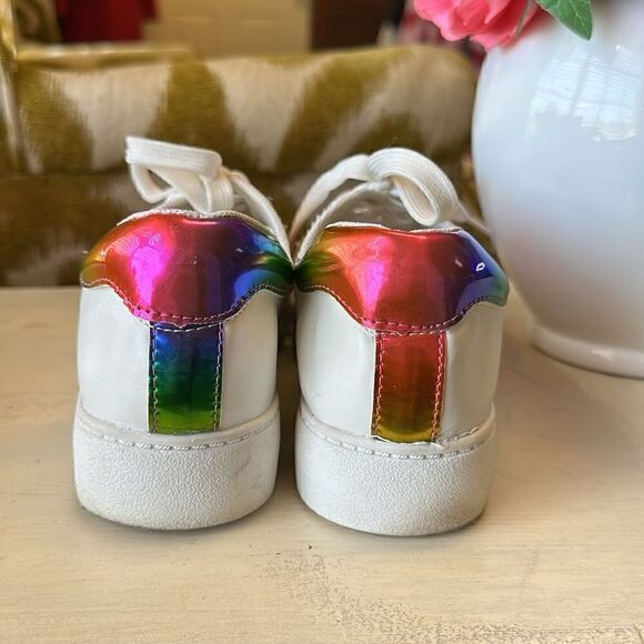 Red Dress Boutique Rainbow Sneakers - Picture 2 of 7